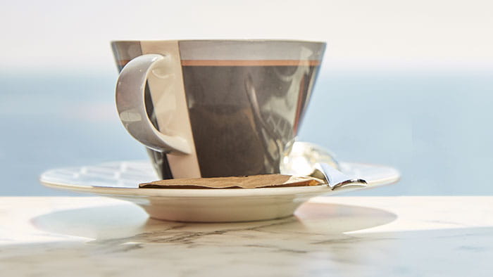 Coffee served on Spirit of Adventure